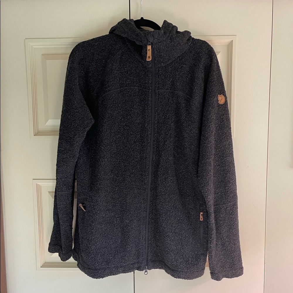 Fjallraven Kaitum Fleece Hoodie - Women’s XL - Dark Grey